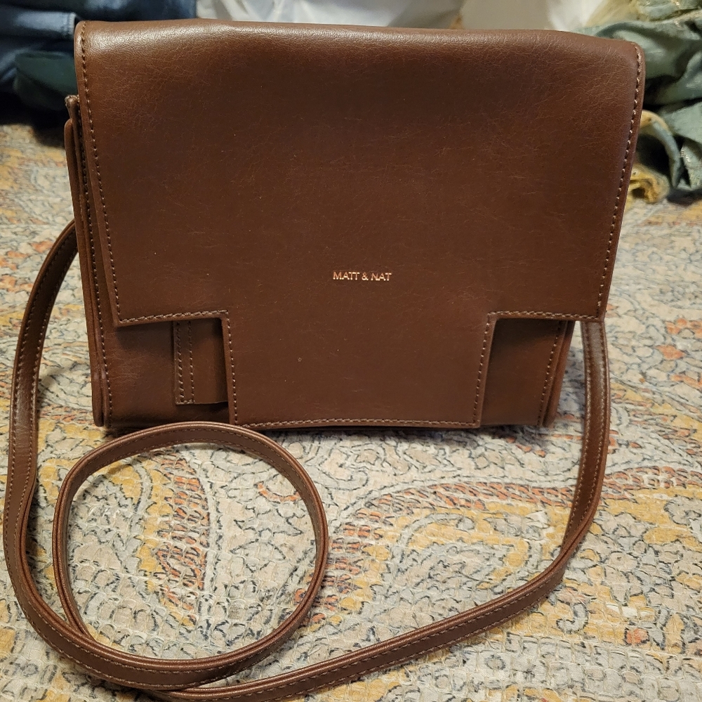 mat & nat brown crossbody purse